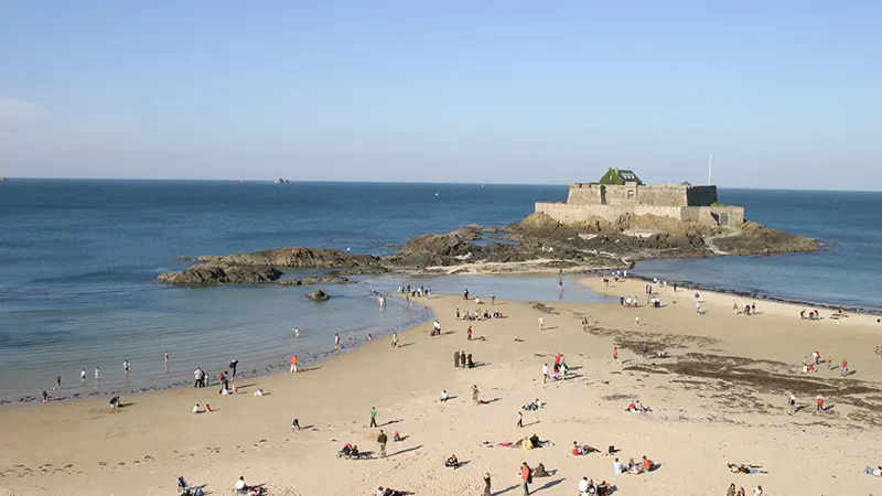 Plage de l'Éventail à Saint-Malo