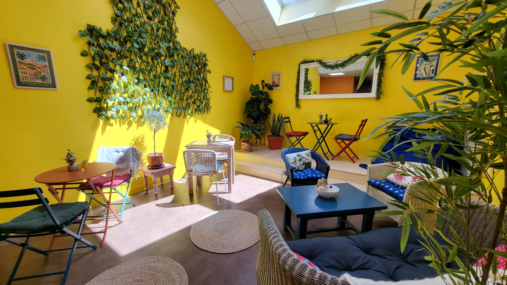 Notre terrasse intérieure à l'ambiance méditerranéenne