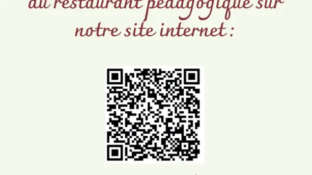 QR CODE - Lycée hôtelier Sainte-Thérèse