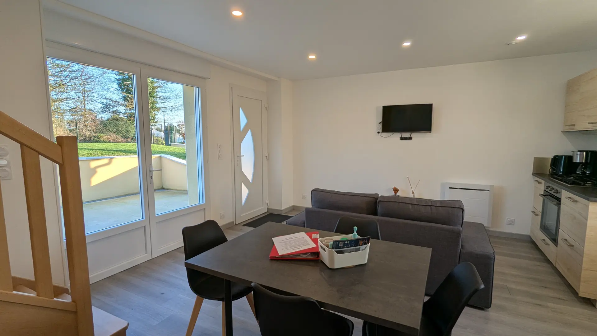 Salon Cuisine Gite de la Goustiere