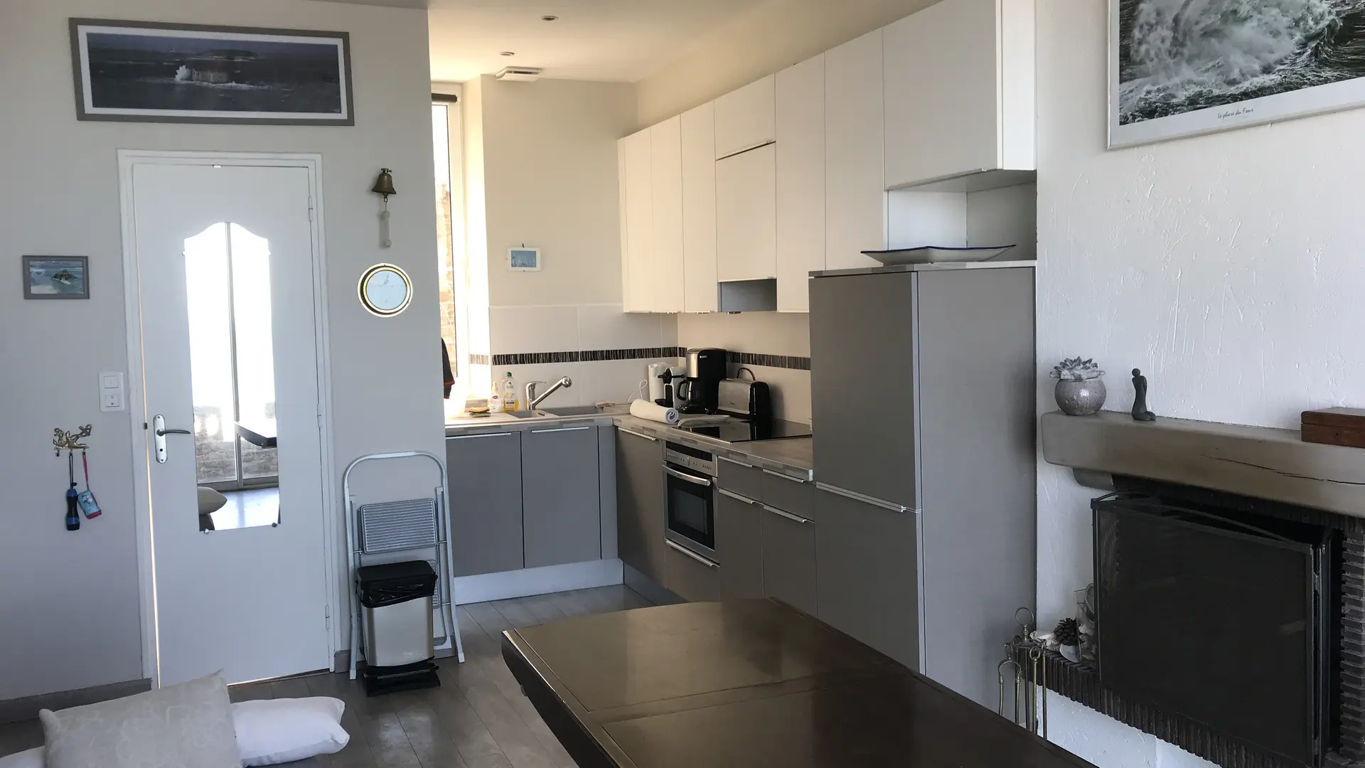 Location - La Varde - Saint-Malo -Séjour Cuisine RdC