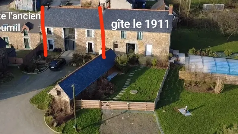 Location - Le1911 - Dingé - Vue longère
