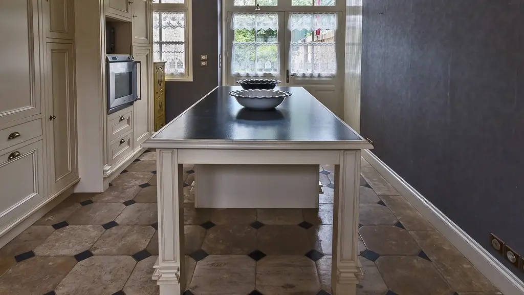 NOYANT DE TOURAINE- CHATEAU DE BROU-Villa cuisine plan travail GG