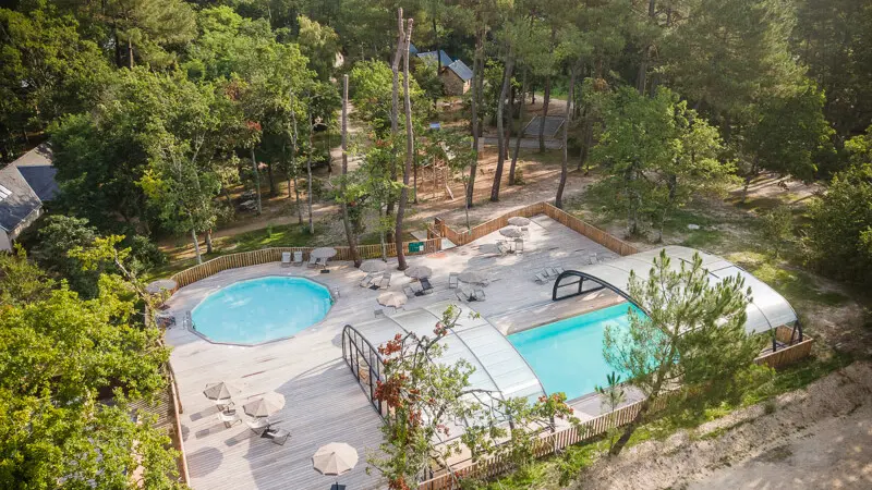 Huttopia vue aérienne