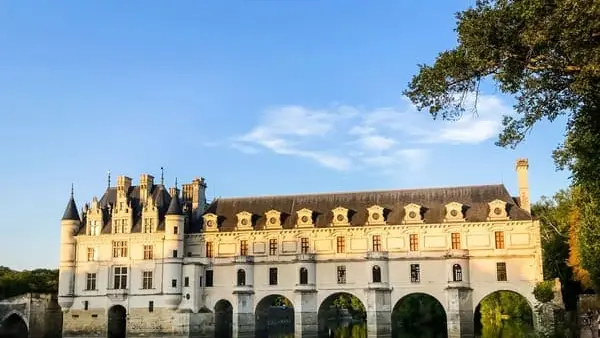 Montgolfière au dessus du château de Chenonceau