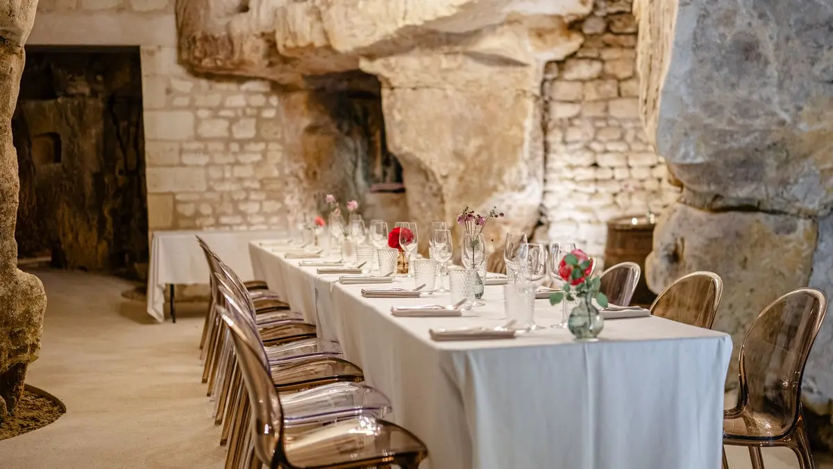 Château de Candes - Dîner Salle Troglodytique avec Chef Privé ©Martin Baron