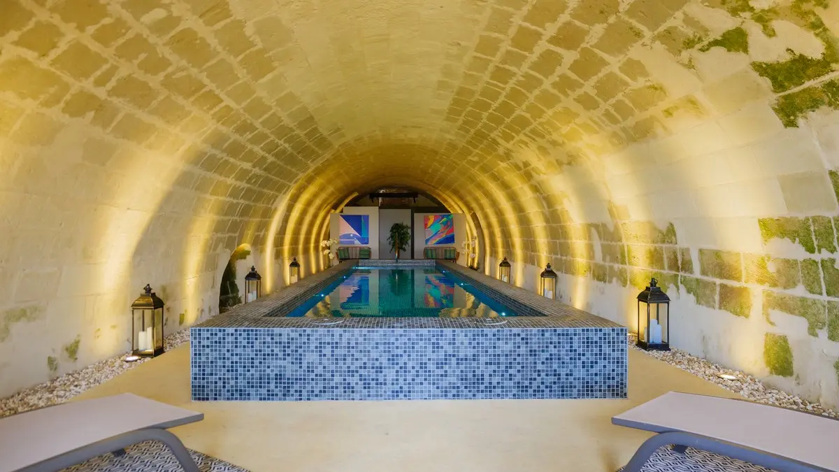 Château de Candes - Spa Côté Loire - Piscine ©Martin Baron