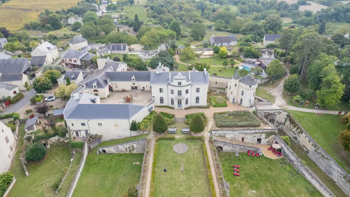 Château de Candes aérien ©Martin Baron - Photo de Une