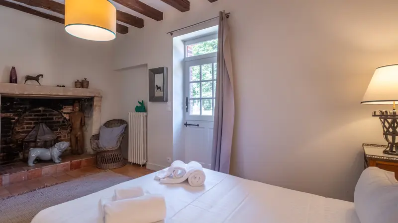 Chambre du RDC, gîte du potager