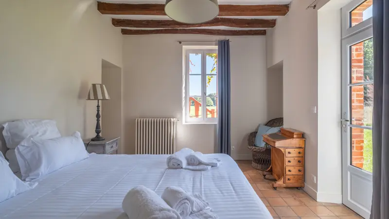 Chambre au RDC, gîte du potager