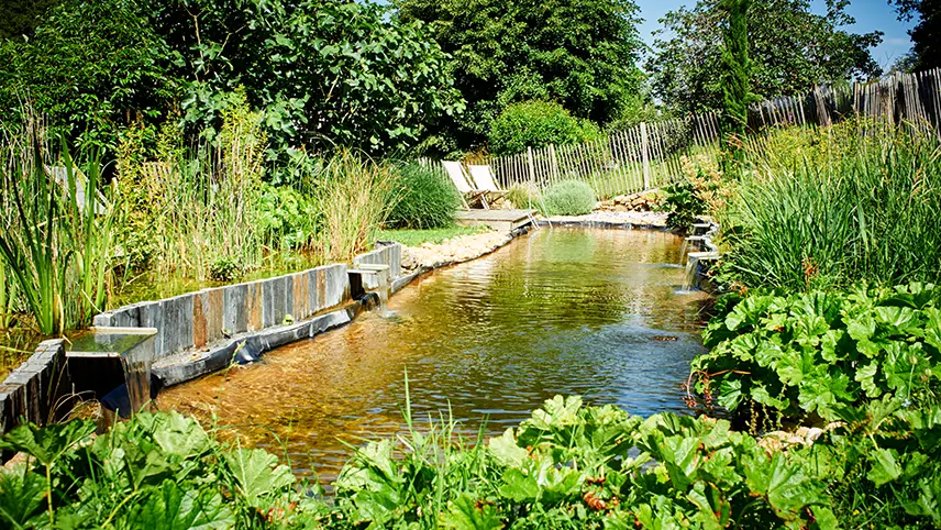 La Juranvillerie - Jardin et piscine paysagée