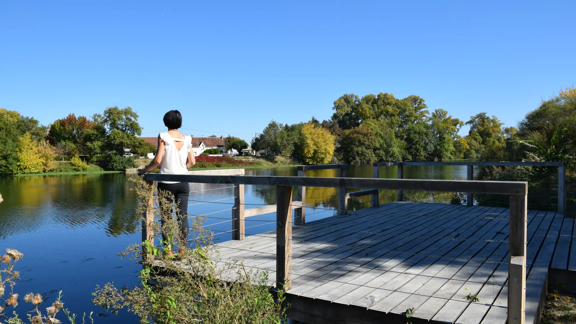 Ponton pêche Azay-sur-Cher