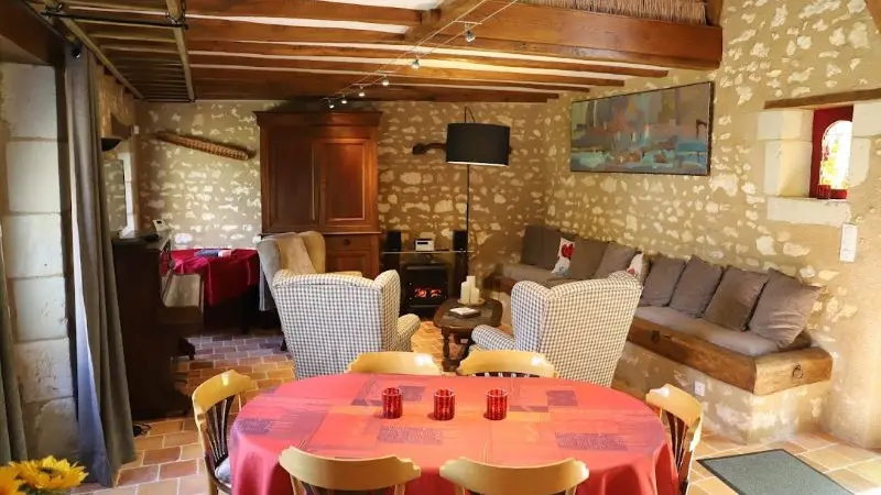 Salle de séjour - Les Trémières de Launay - Tournon st Pierre- Loches Val de Loire