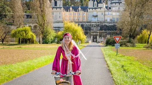 Château d'Ussé - Boucle vélo n°21 : la Belle au Bois dormant.
