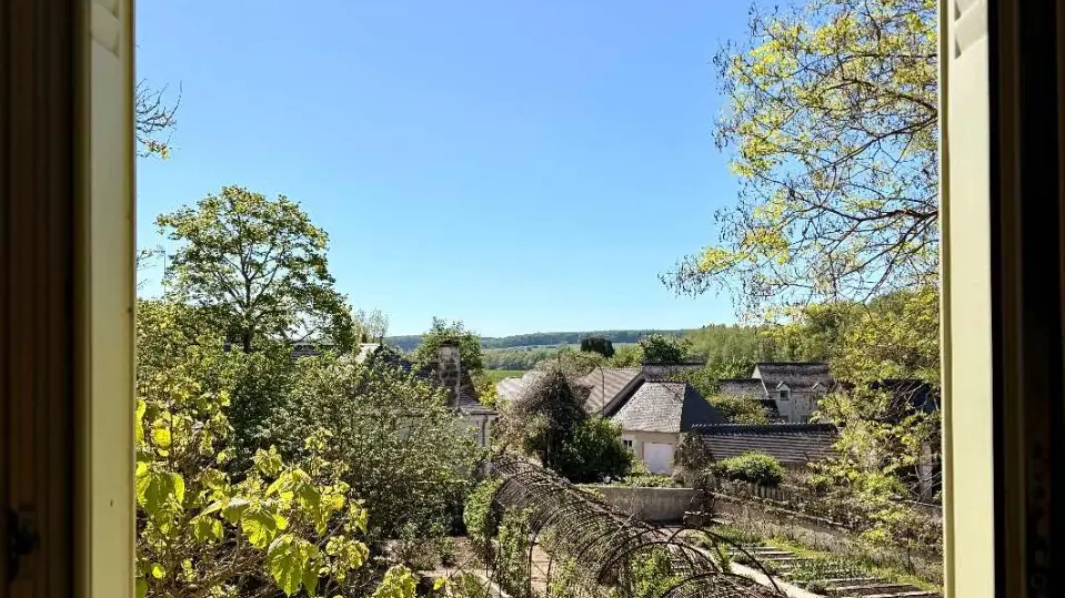 Vue unique sur la terrasse Le Presbytère - Maison Flore