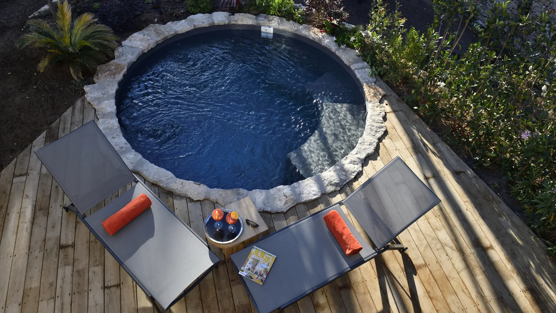 A Speranza Bonifacio Corse-Piscine et Jardins privés vue dessus