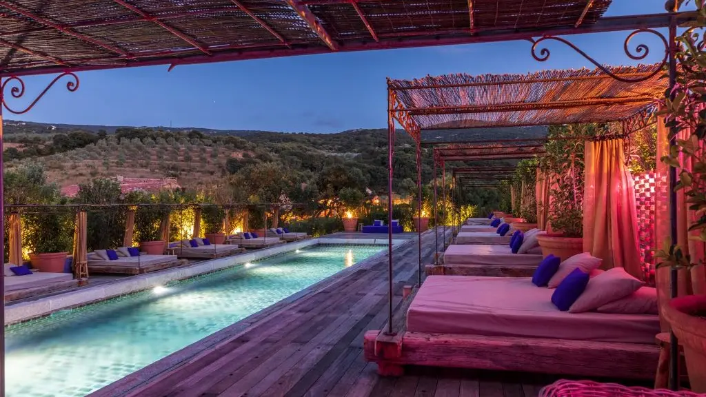 Hotel de la Ferme_Piscine de nuit_Domaine de Murtoli