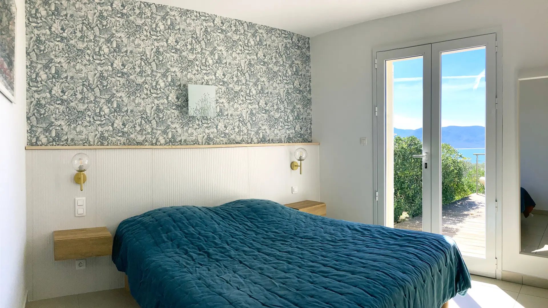 Grande Villa A Petirossu - Chambre parentale vue