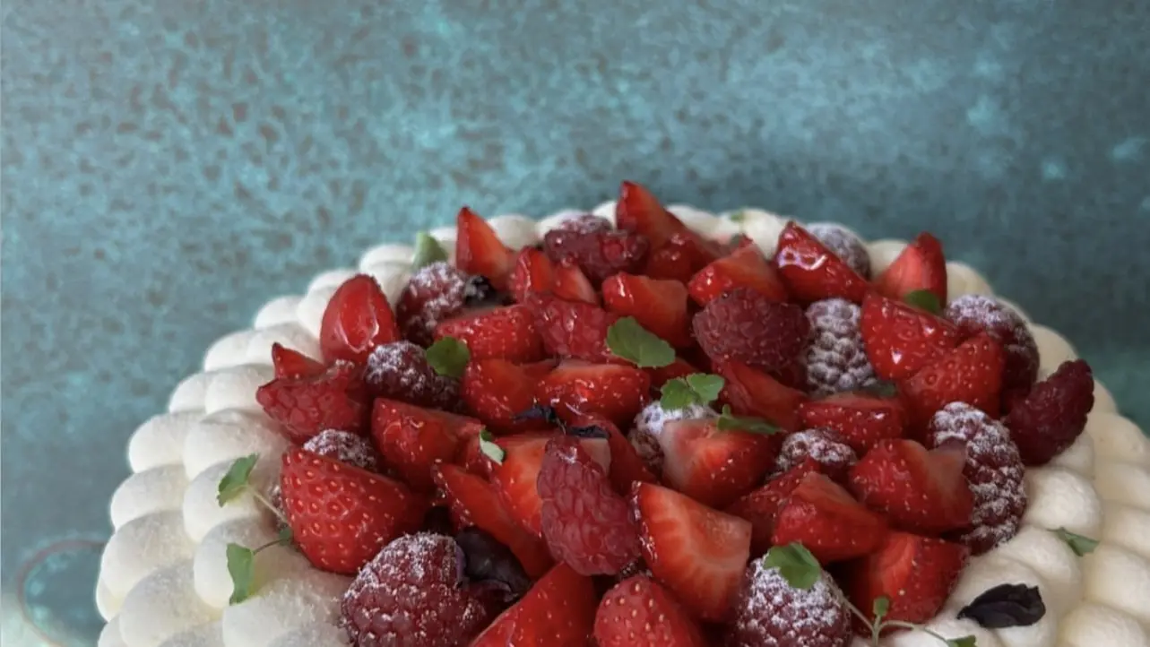 Pavlova fruits rouges