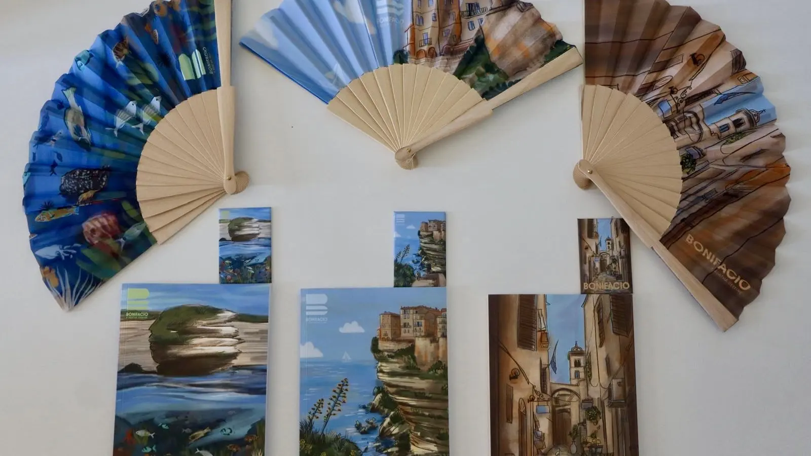 Photo eventails, magnets et carnets