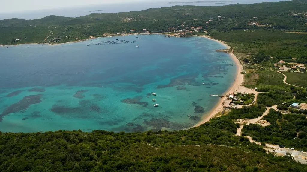 Vue aérienne - plage_Maora_bonifacio