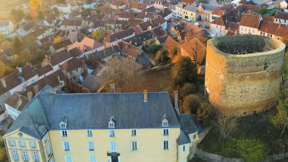 Vue aérienne du musée Colette