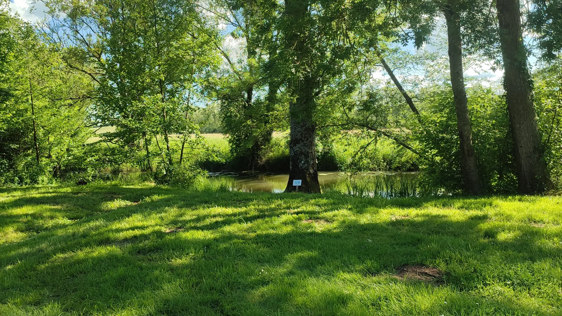 Emplacement au bord de l'Ognon