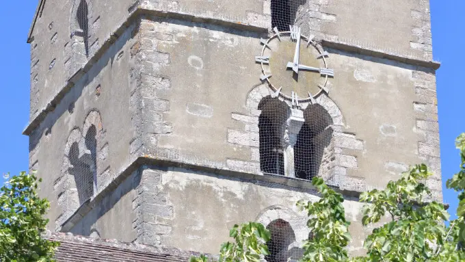 Clocher en bâtière de l'église de l'Assomption de Mercurey