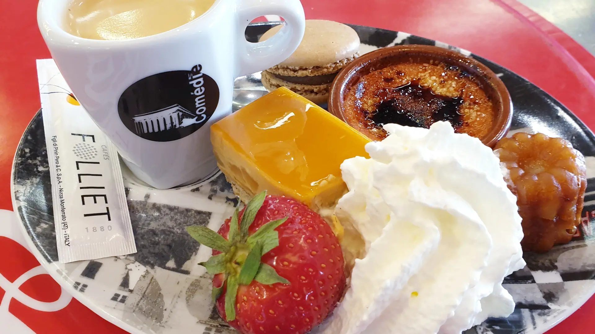 café gourmand, à la carte