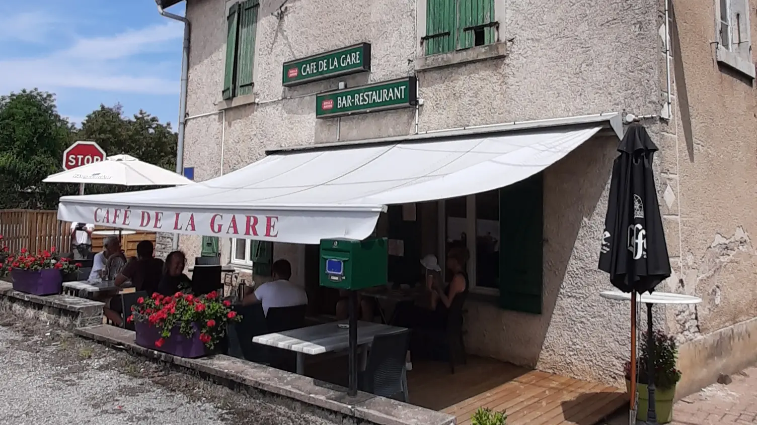 Terrase du café