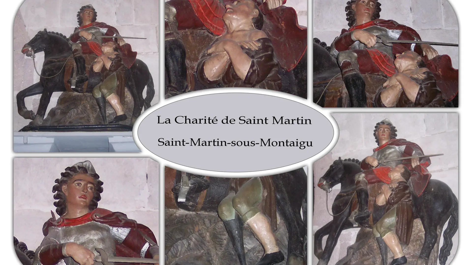 Statue de La Charité Saint Martin à St Martin-sous-Montaigu (71)