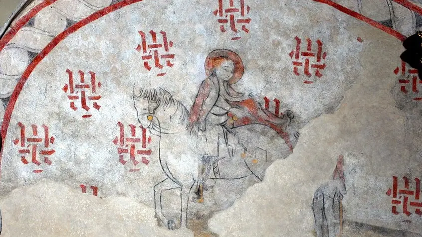 Mellecey peinture murale de la Charité Saint Martin