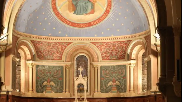 Abside peinte église Virey-le-Grand