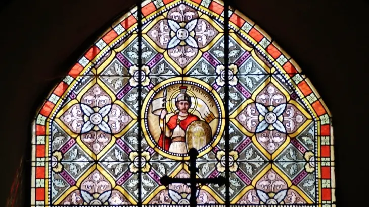 Charrecey vitrail de saint Maurice