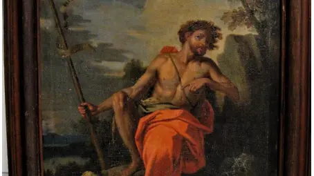 Tableau Saint-Jean-Baptiste de Claude Lebault vers 1720 église de Touches (2)