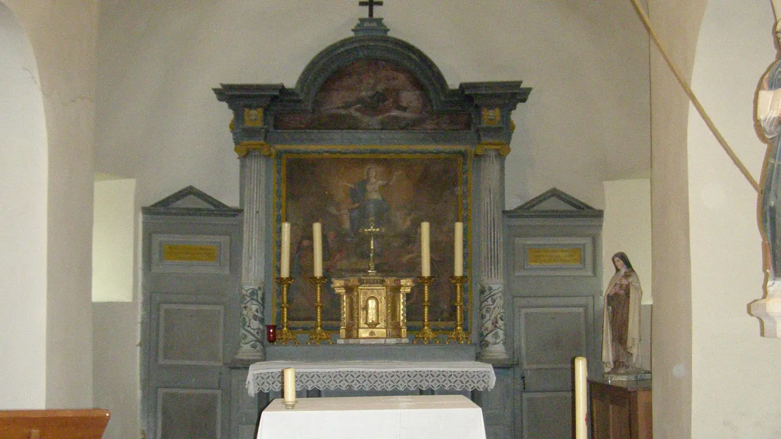 Retable baroque de l'église de Chamilly