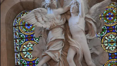 Reliquaire et anges baroques