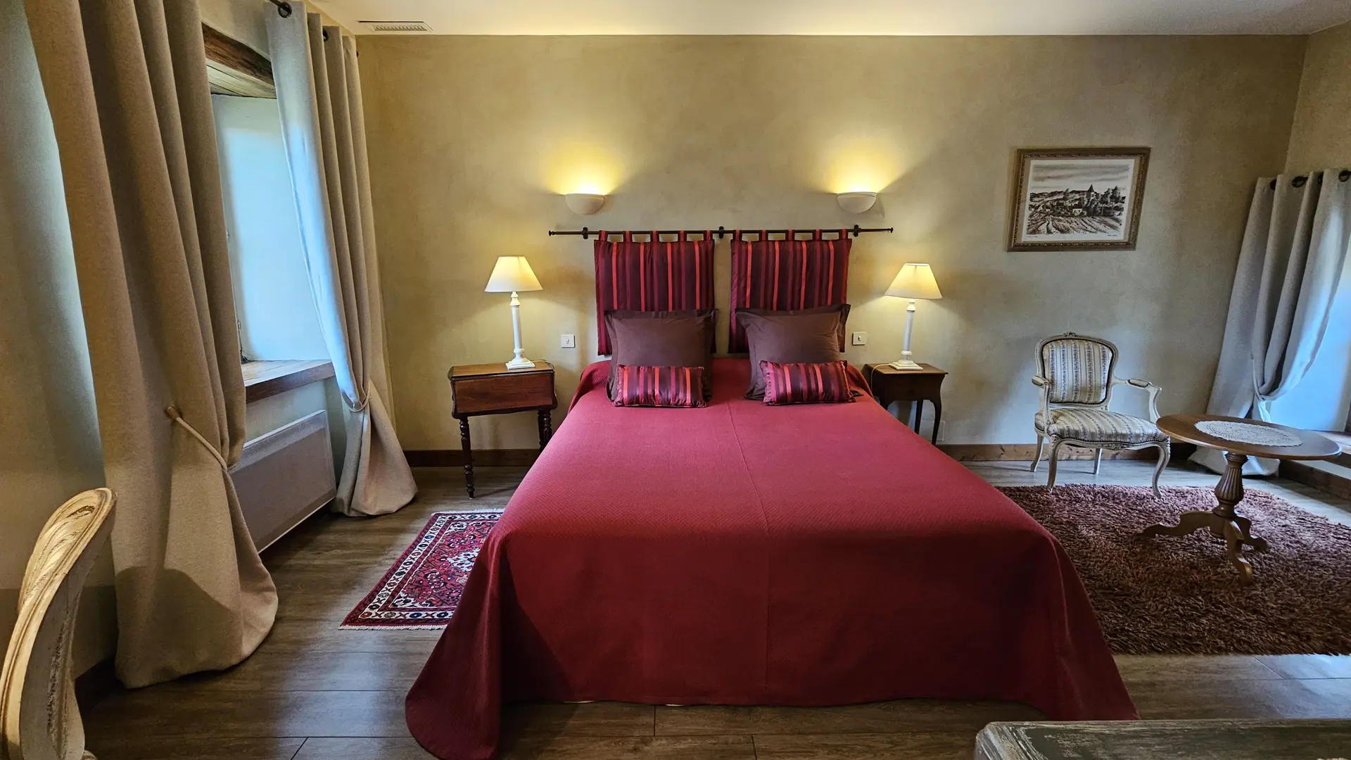 Chambre  des Granges du Château de Ribourdin - Gites Piscine & Spa à Auxerre