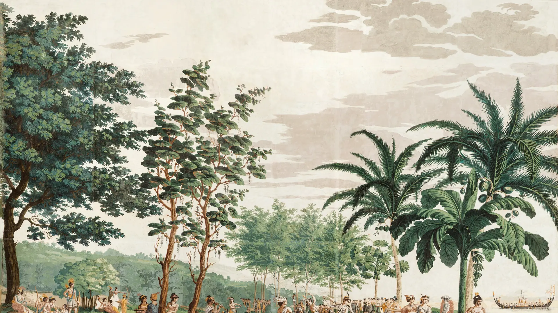 Château de Champlitte - Le salon d'hiver - papier peint panoramique