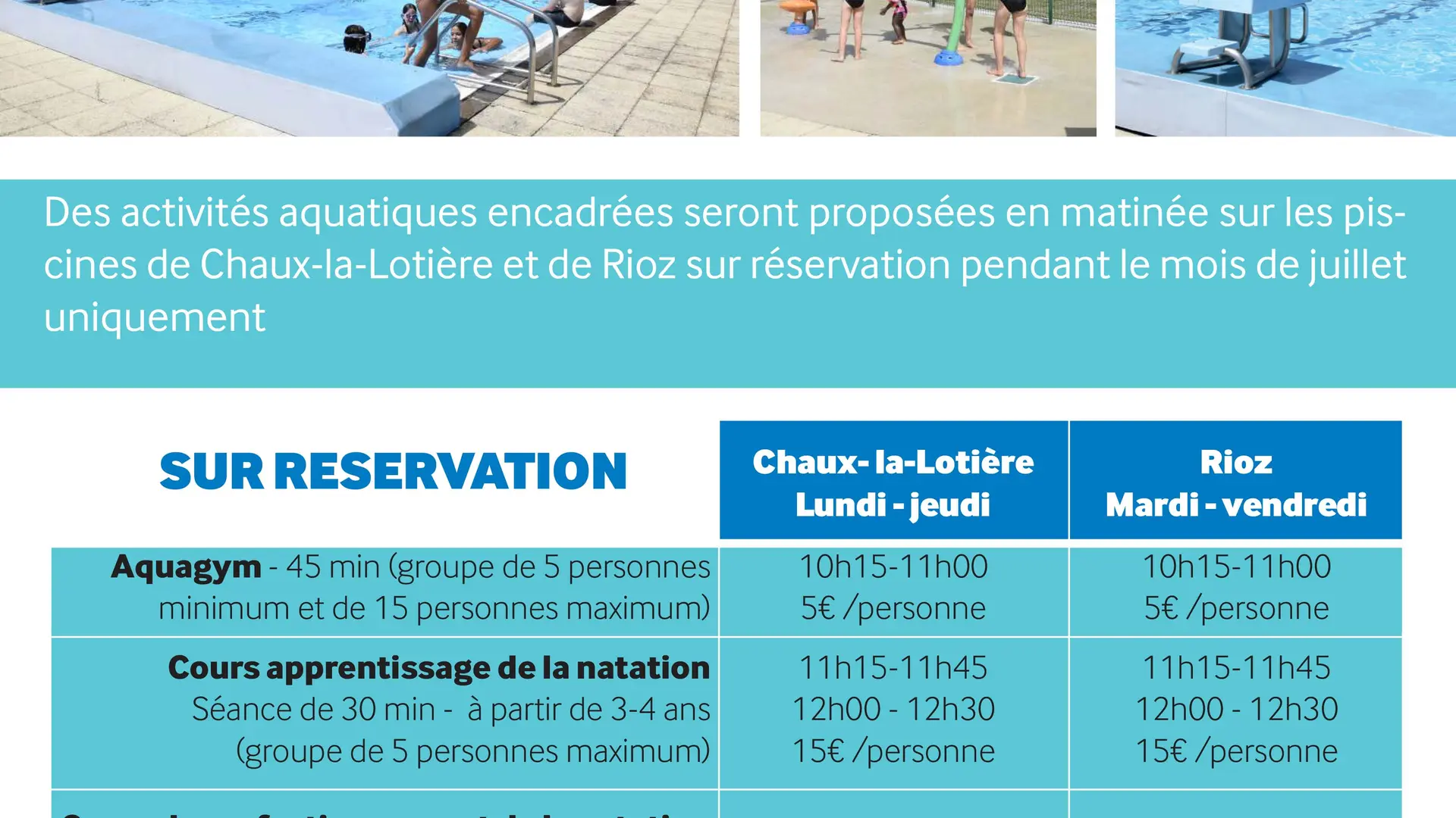 Activites aquatiques