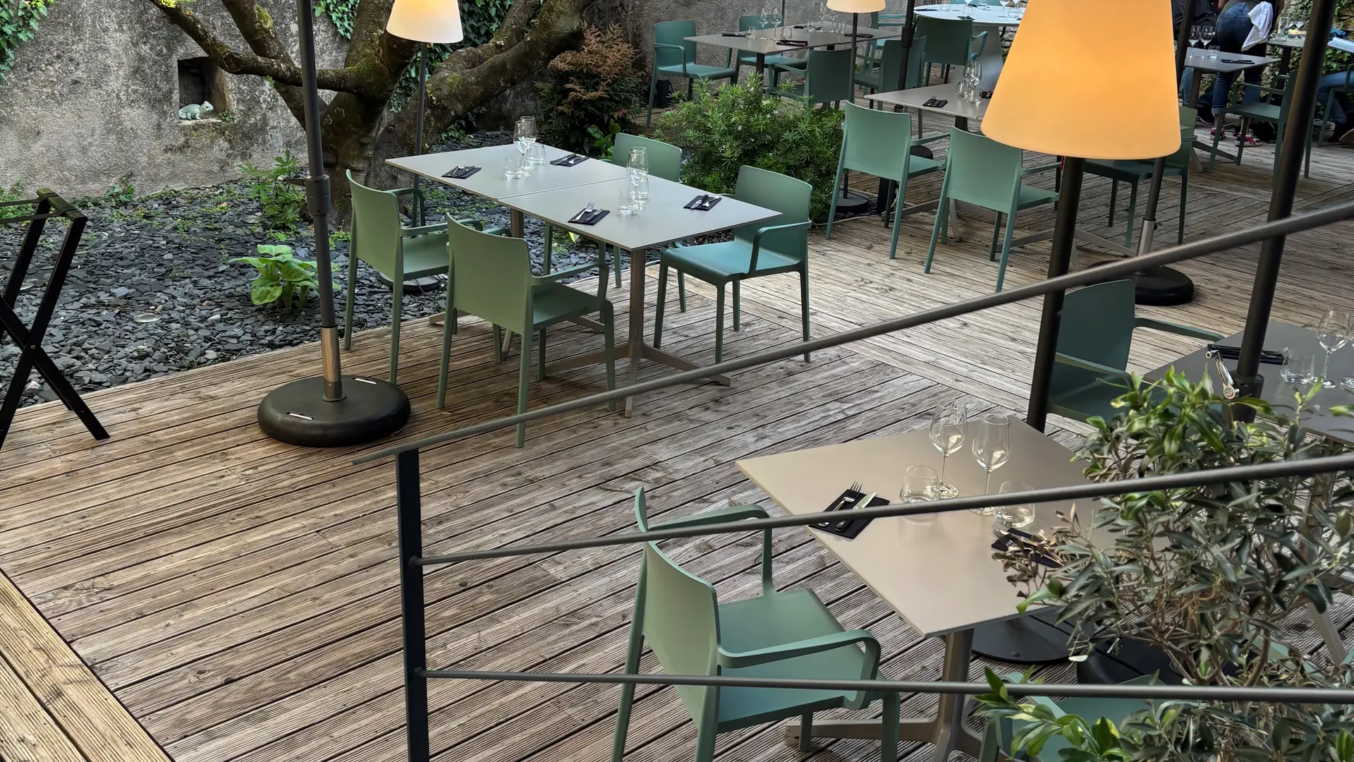 Ardoise - terrasse intérieure