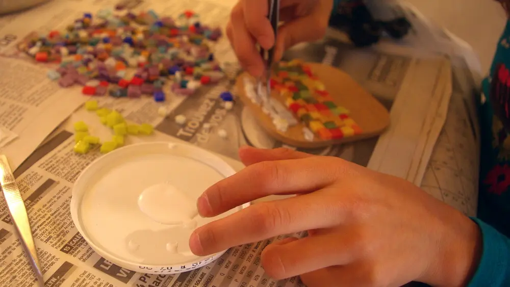 Ateliers Mosaïques Enfants à Curiostés d'Art Mercurey