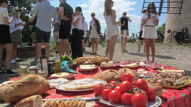 Balade  et pic nic dans les vignes