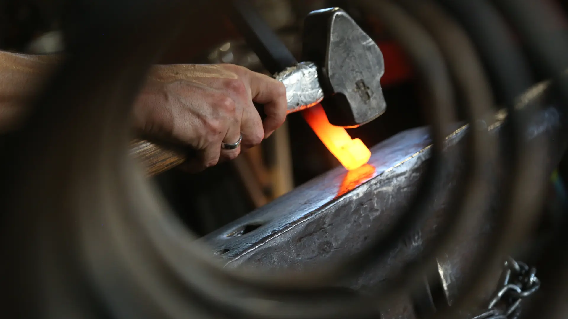 Forgeage d'un noyau de volute