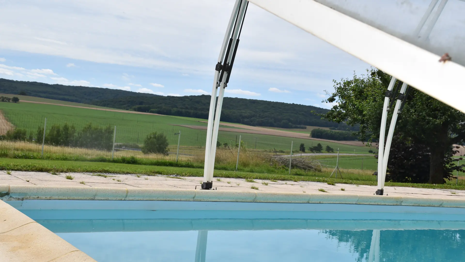 piscine vue dégagée