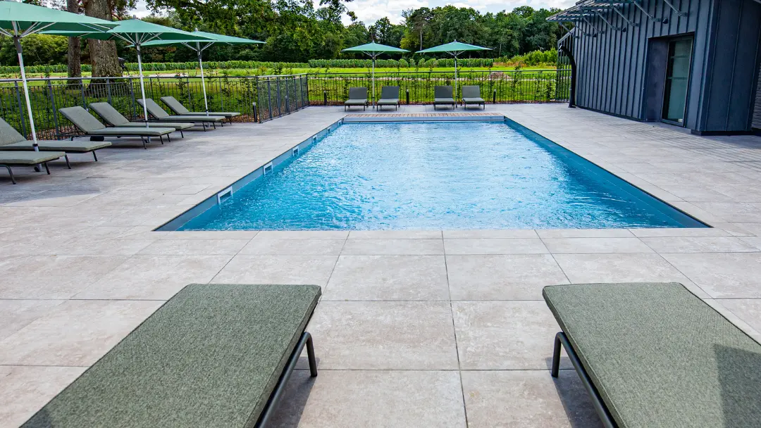Piscine extérieure chauffée