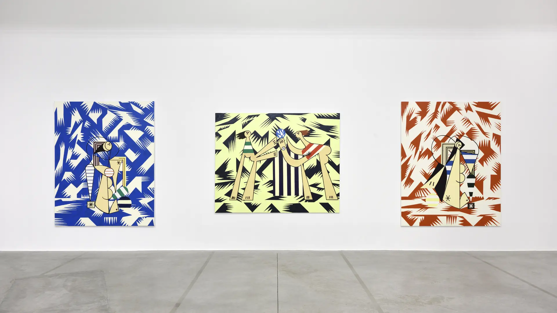 Vue de l'exposition de Farah Atassi, 2019