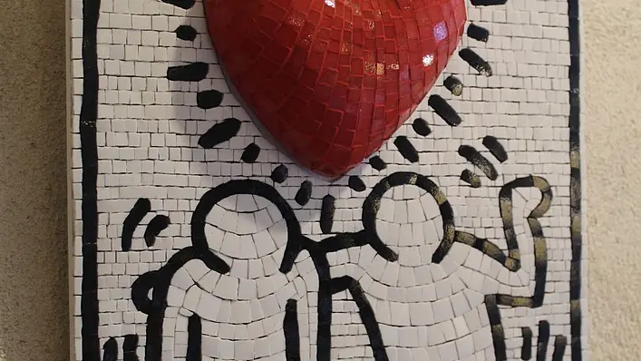 Keith Haring Love - Sylvie Guigues Mosaïques