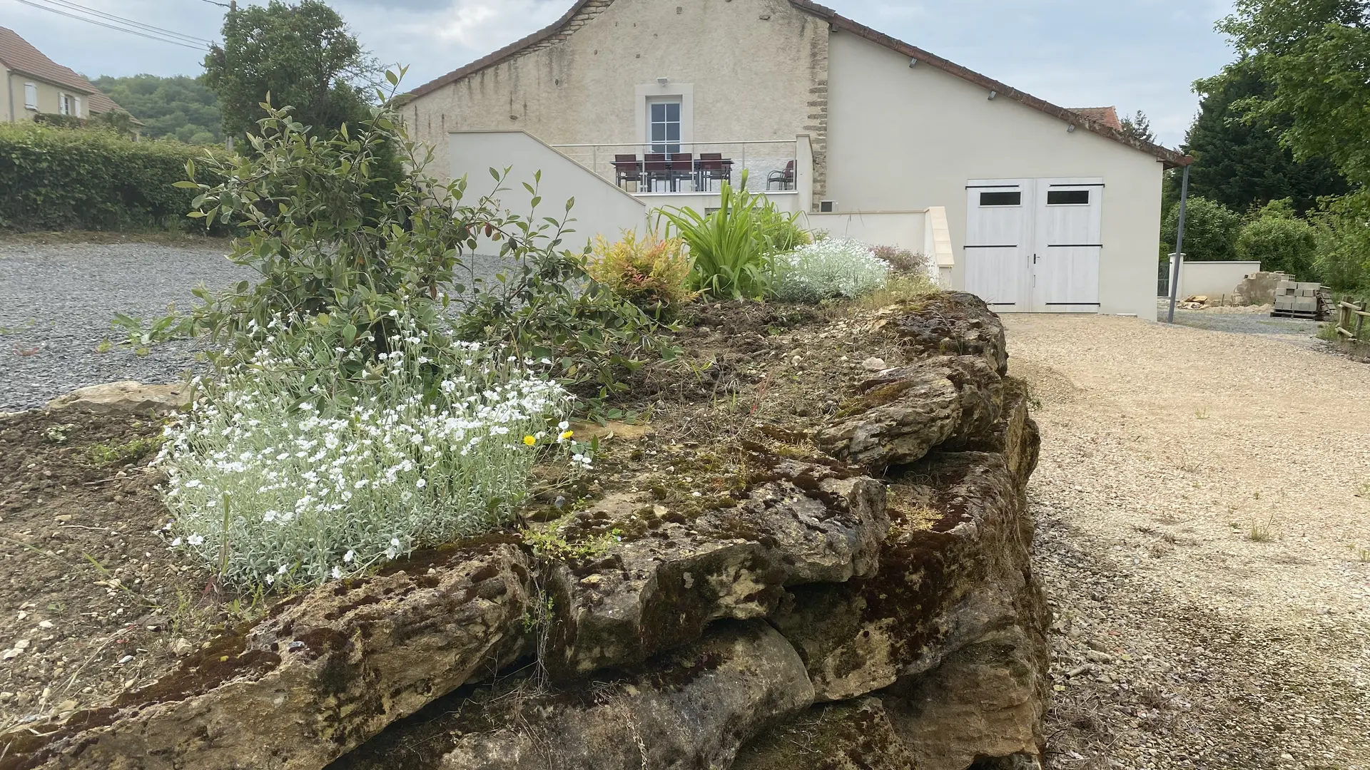 Vue arrière de la maison