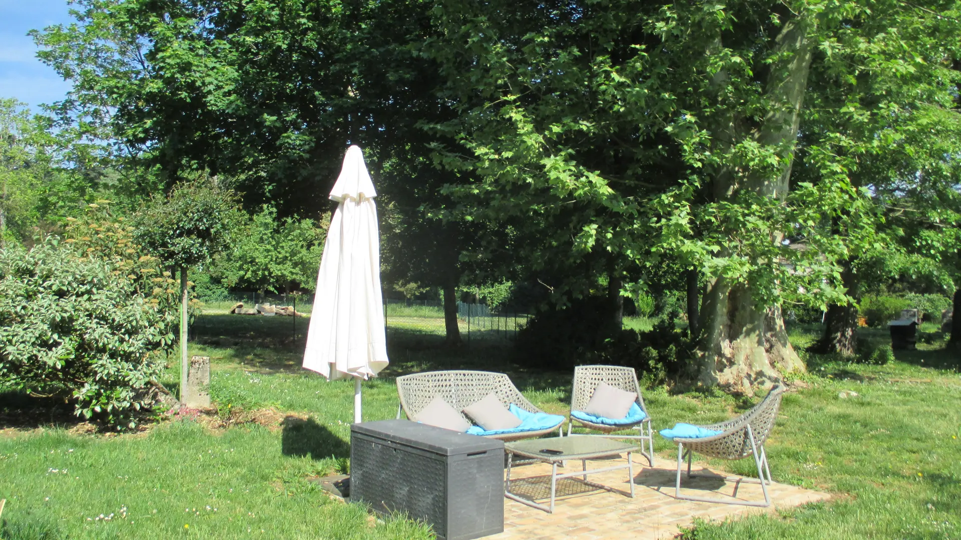 Les granges, terrasse détente.